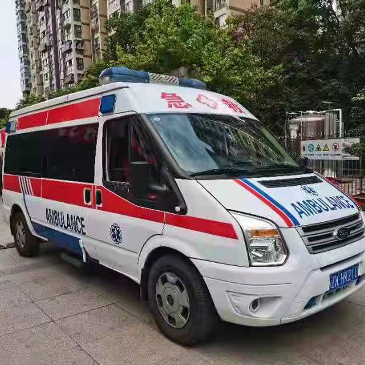 天桥长途救护车护送病人返乡